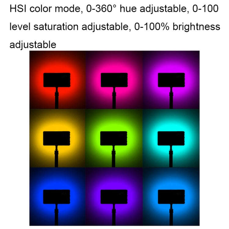 135 LEDs Live Fill Light Handheld Adjustable Photography Light Camera Pocket Light(Full-color RGB)