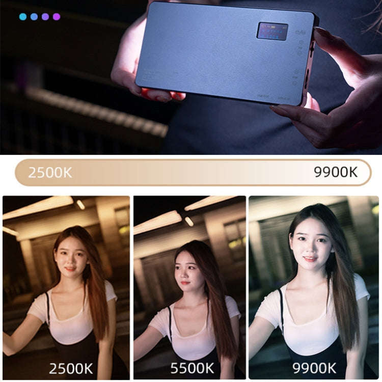 135 LEDs Live Fill Light Handheld Adjustable Photography Light Camera Pocket Light(Full-color RGB)