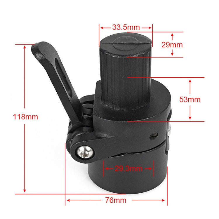 For Xiaomi M365 / Pro Electric Scooter Accessories Folder Assembly(Black)