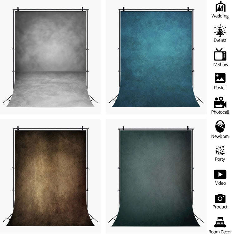 80x120cm Gradient Solid Color Photography Background Cloth Studio Props Decorative Background(101...