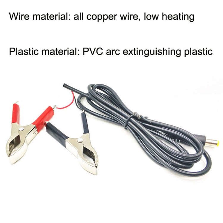 1.5m 12V/24V General Battery Red Black Crocodile Wire Clip LED Power Clip Cable