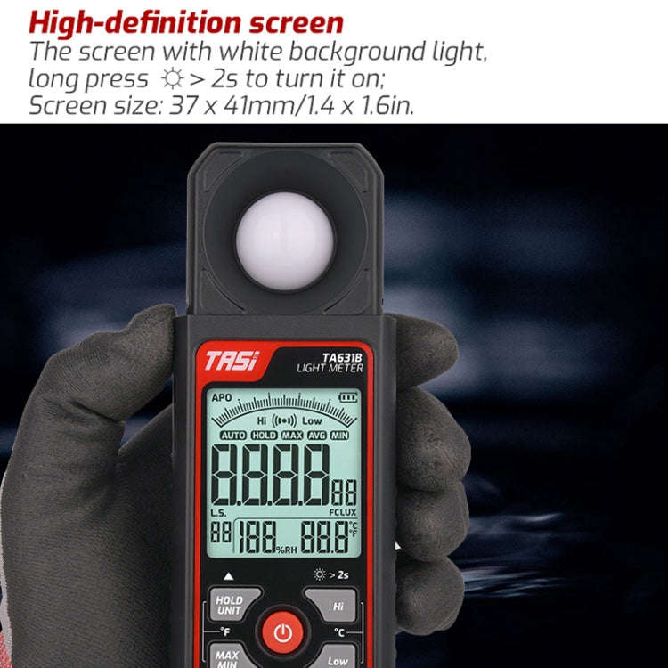 TASI TA631A 200,000 LUX Illuminating Meter Bright Test Instrument Brightness Light Meter