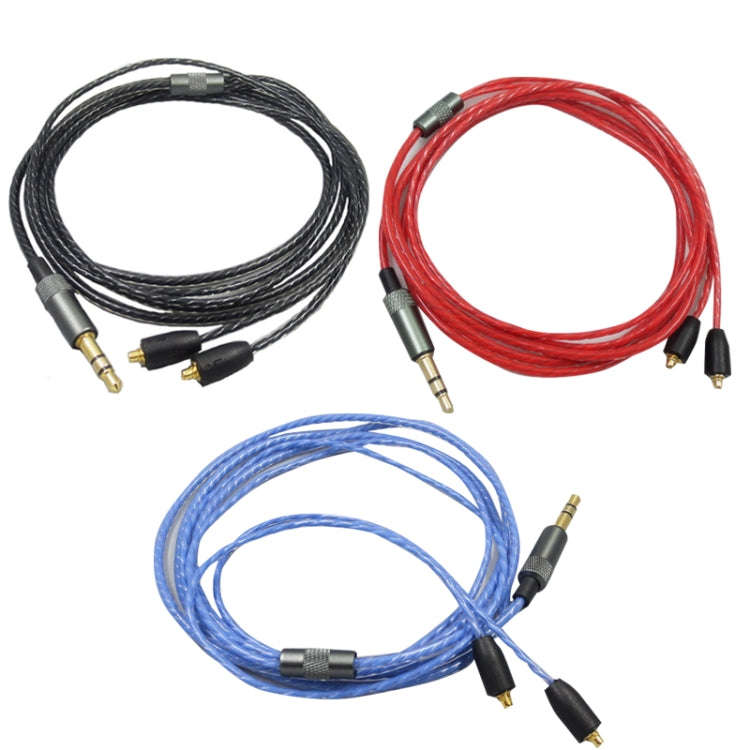 For Shure MMCX / SE215 / SE425 / SE535 / SE846 / UE900 / Waston Headset Cable(Blue)