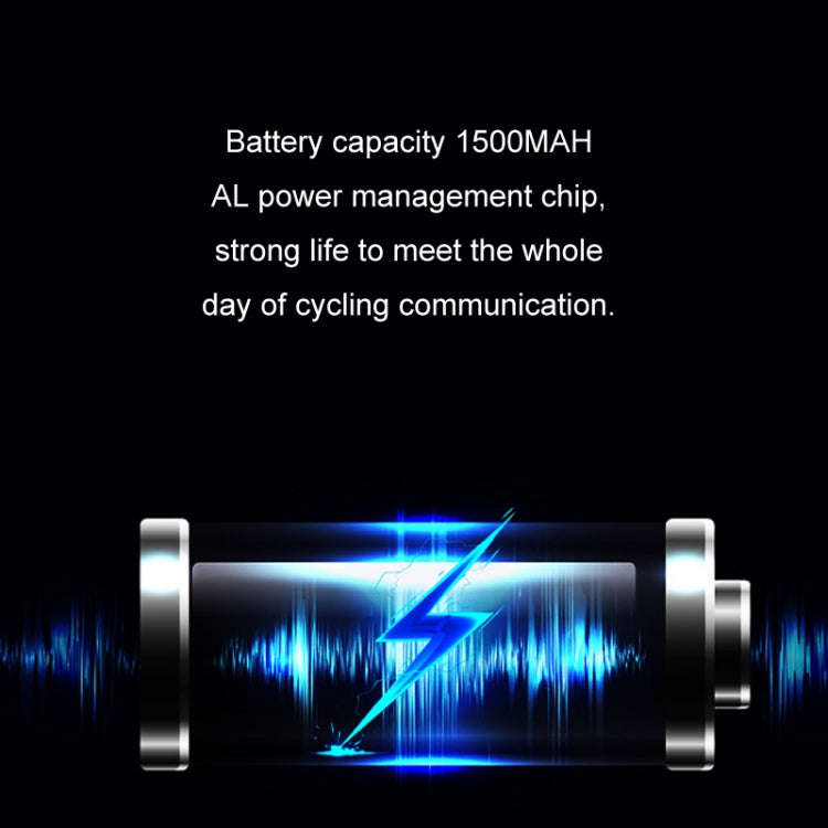 KUQIBAO Motorcycle Helmet Waterproof Bluetooth-compatible Headset With Screen(Hard Microphone)