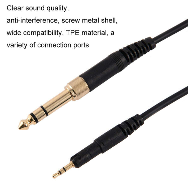2m For ATH-M50X / M40X / M60X / M70X Headset Audio Cable Replacement Cable(Black)