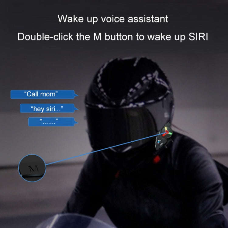 KUQIBAO Motorcycle Helmet Built-in Waterproof Bluetooth-compatible Earphone(Soft Microphone)