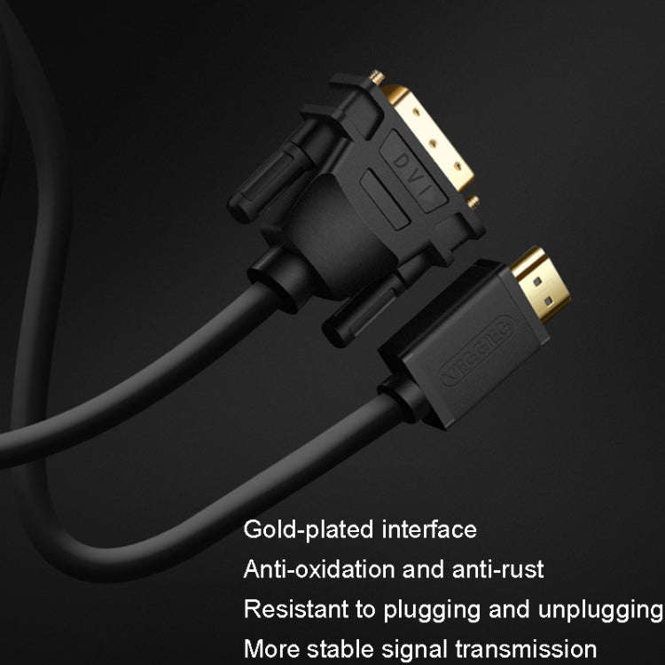 VEGGIEG HDMI To DVI Computer TV HD Monitor Converter Cable Can Interchangeable, Length: 2m