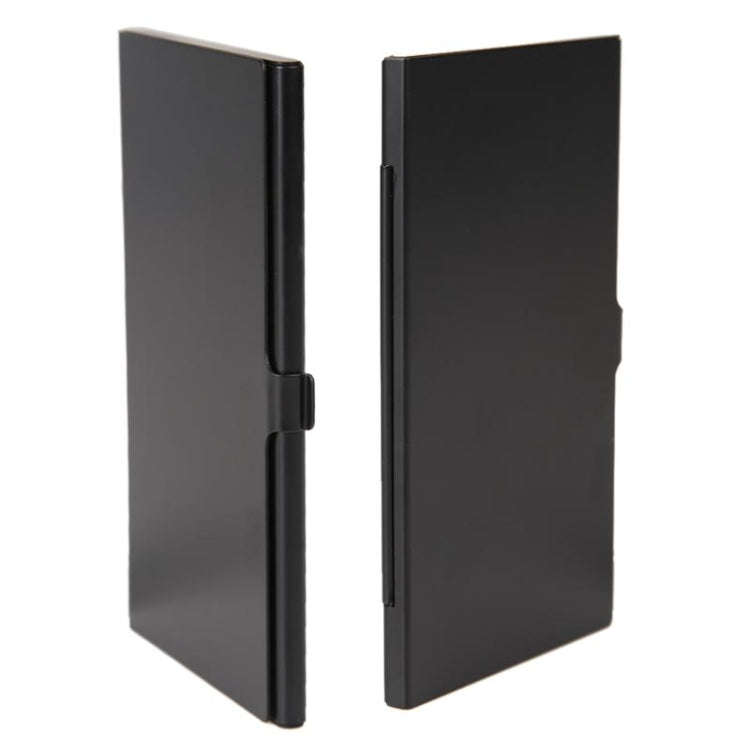 1SD+ 8TF  Aluminum Micro SD Cards Holder Pin Storage Box 9 solts for SD/ SIM/TF Memory Card(Black)
