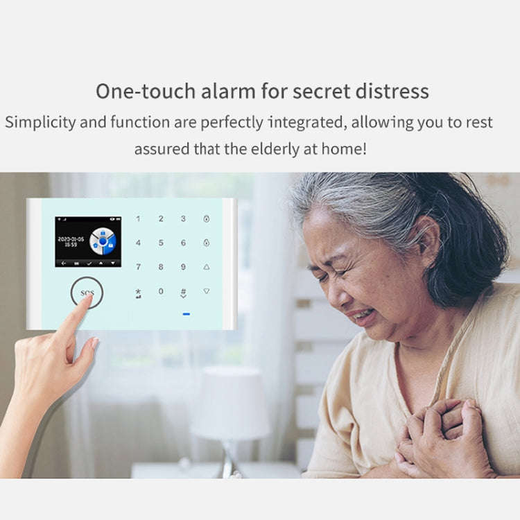 CS118   WIFI+GSM Tuya Smart Voice Alarm System Supports Amazon Alexa/ Google Assistant, Spec: Pac...