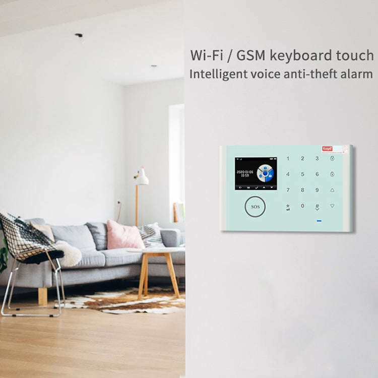CS118   WIFI+GSM Tuya Smart Voice Alarm System Supports Amazon Alexa/ Google Assistant, Spec: Pac...