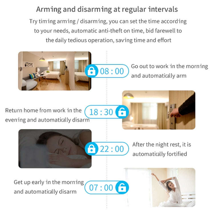 CS118   WIFI+GSM Tuya Smart Voice Alarm System Supports Amazon Alexa/ Google Assistant, Spec: Pac...