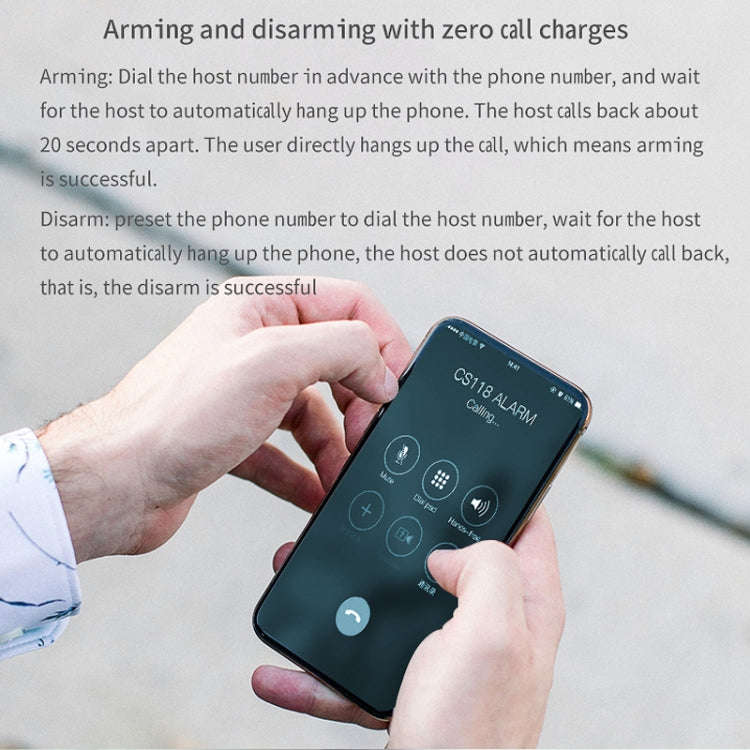 CS118   WIFI+GSM Tuya Smart Voice Alarm System Supports Amazon Alexa/ Google Assistant, Spec: Pac...