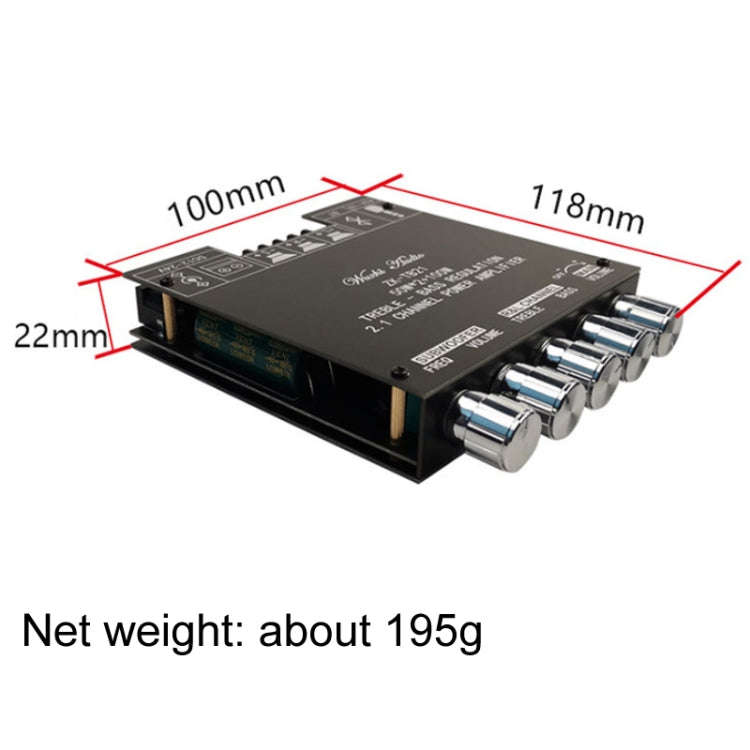ZK-TB21 TPA3116D2 High & Low Pitch Adjustment 2.1 Channel Bluetooth Full Digital Power Amplifier ...