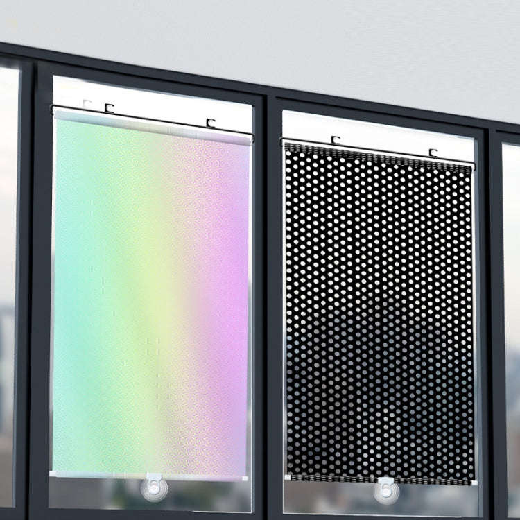58x125cm Laser Silver Suction Cup Telescopic Car Sun Protection Blackout Curtain