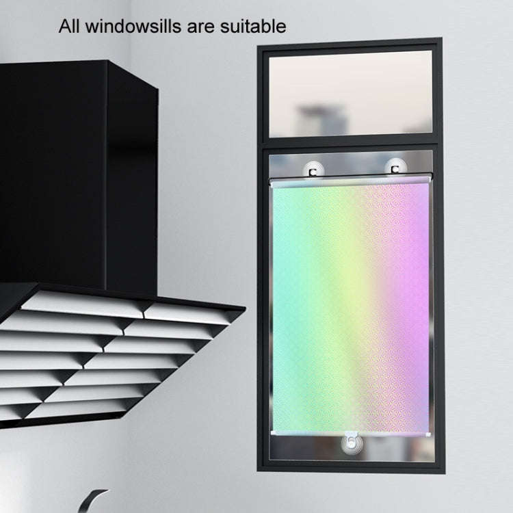 58x125cm Laser Silver Suction Cup Telescopic Car Sun Protection Blackout Curtain