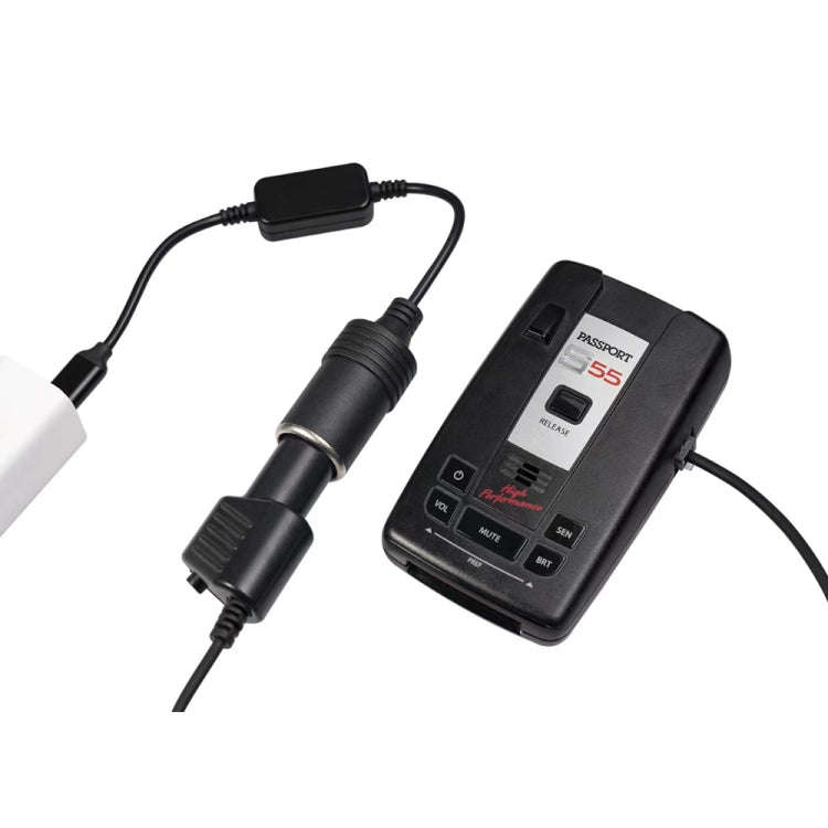 1.2m 12W Power Driving Recorder TYPE-C to Cigarette Lighter Socket