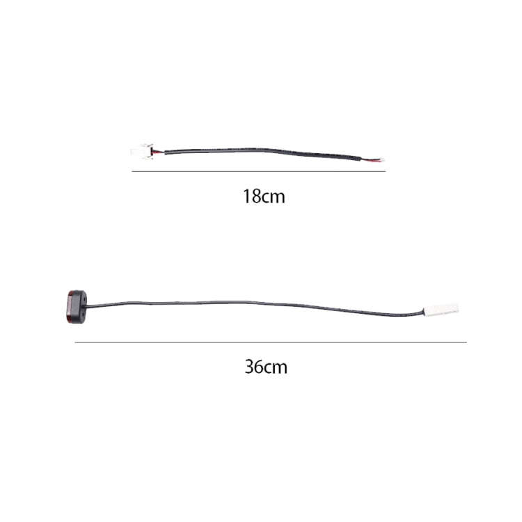 For Xiaomi M365 / PRO Rear Gear Tail Light+Buckle+Battery Connection Line(Black)