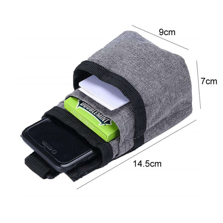 Vehicle Air Outlet Storage Bag Multi-function Document Change Storage Bag(Grey)