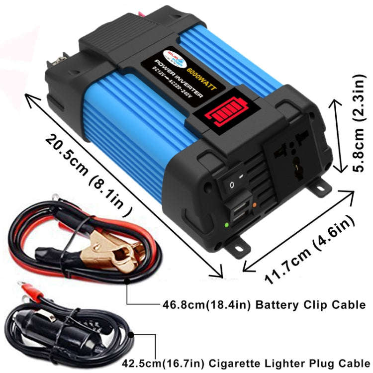 12V-110V 500W SOLIKE TECH Vehicle Inverter Sine Wave Convertor Auto Inverter