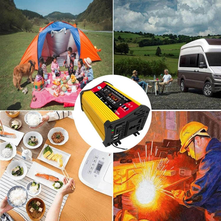 SOLIKE TECH 300W Modified Sine Wave Inverter with Bluetooth MP3/FM Multimedia Player 12V to 220V