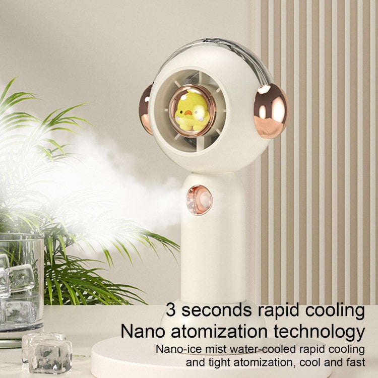 Without Blade Spray Handheld Children Small Fan(Pink)