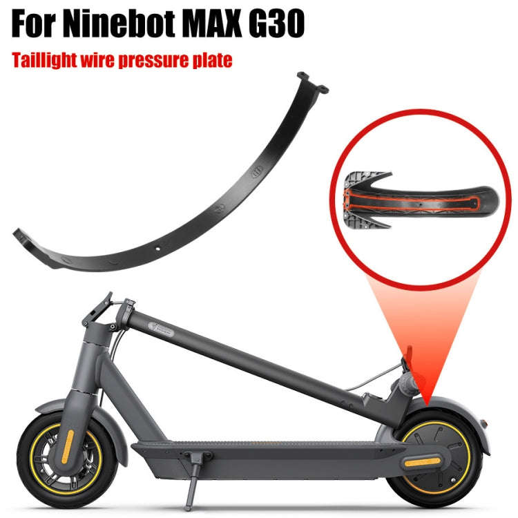 For Ninebot Max G30 Electric Scooter Parts Fender Tail Light Line Cover(Black)