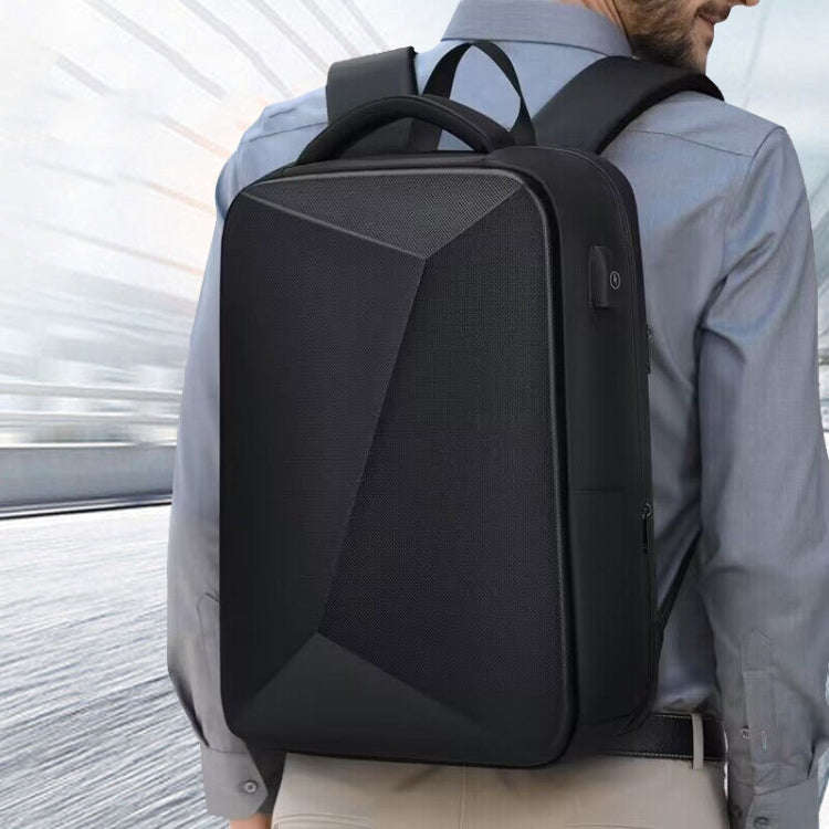 EVA Hard Shell Expandable Laptop Backpack with USB Port Multifunctional Business Travel Backpack(...