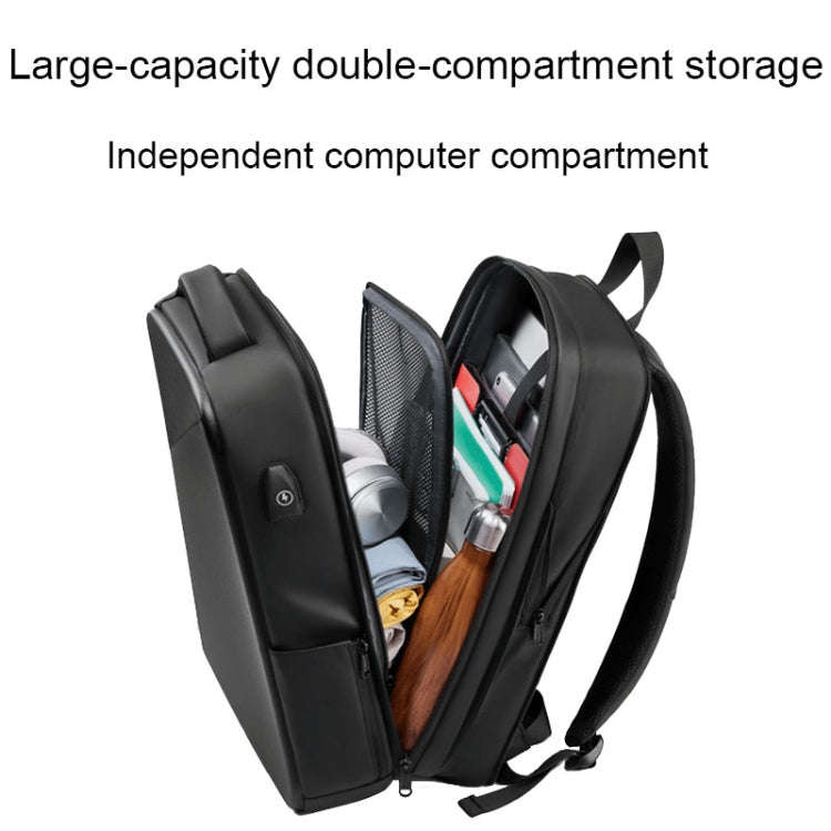 EVA Hard Shell Expandable Laptop Backpack with USB Port Multifunctional Business Travel Backpack(...