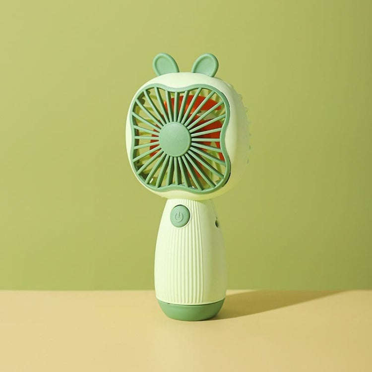 Cartoon Handheld Children Small Fan(Green)