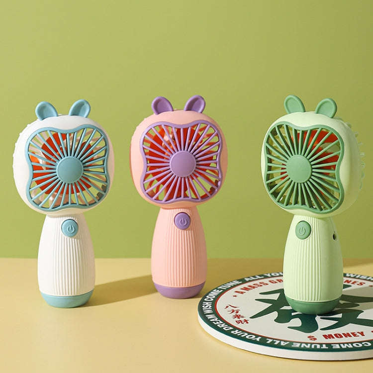 Cartoon Handheld Children Small Fan(White)