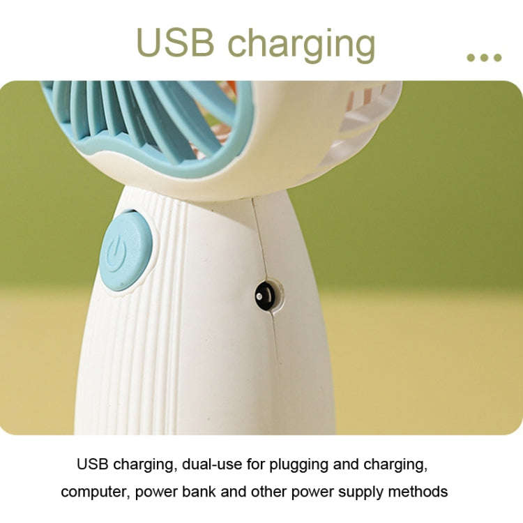 Cartoon Handheld Children Small Fan(White)