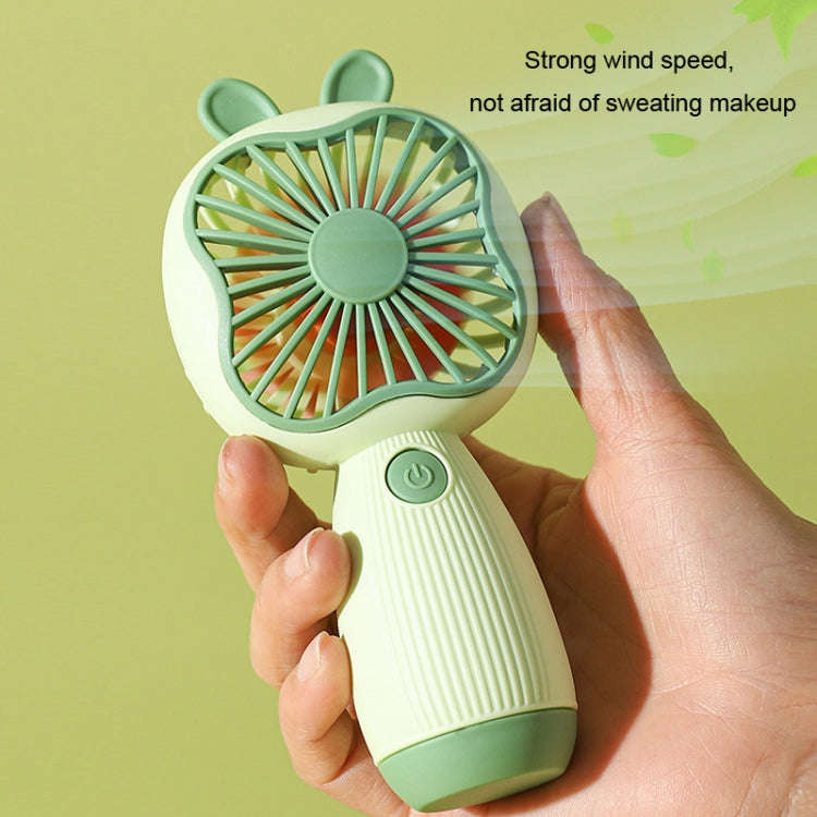 Cartoon Handheld Children Small Fan(White)