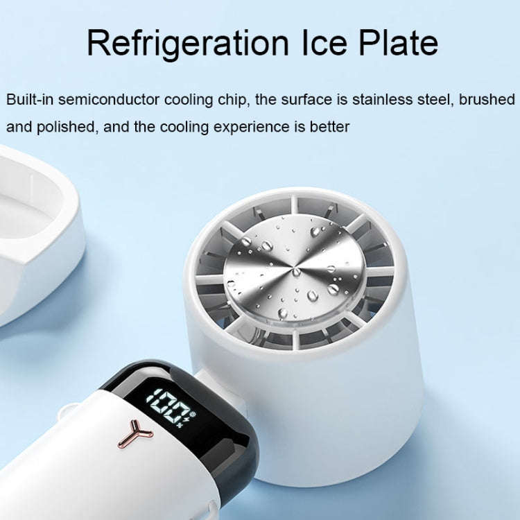 Small Handheld Portable Silent Fan USB Charging Mini Folding Fan, Style: Cooling Style (Pink)