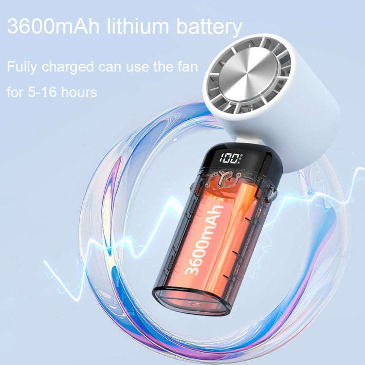 Small Handheld Portable Silent Fan USB Charging Mini Folding Fan, Style: Cooling Style (White)