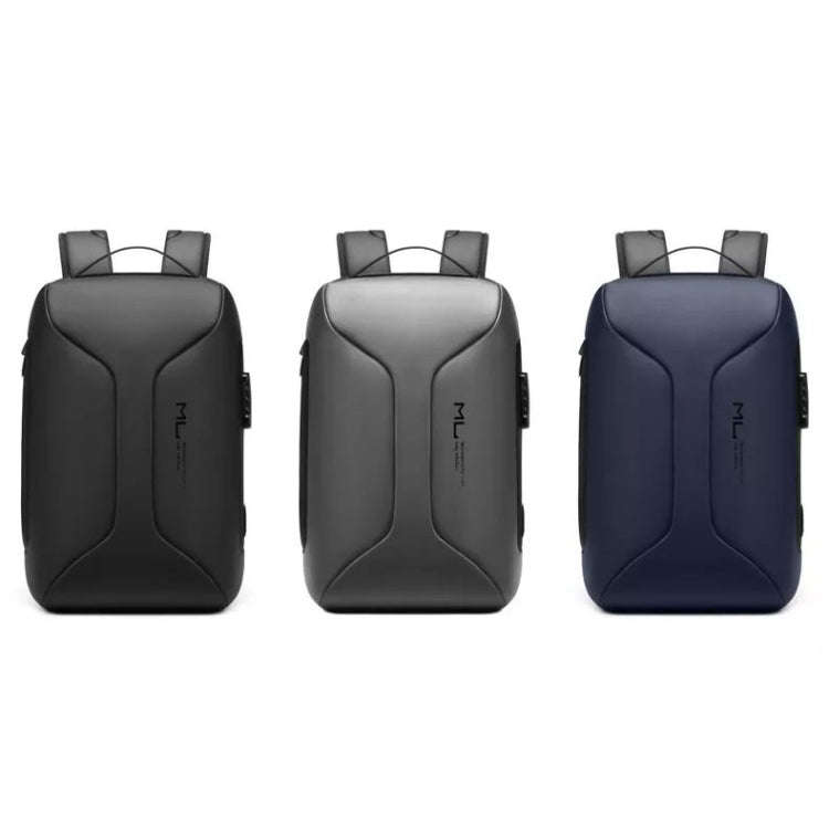 Business Large Capacity Travel Bag Multifunctional Waterproof Laptop Backpack With USB Port(Blue)