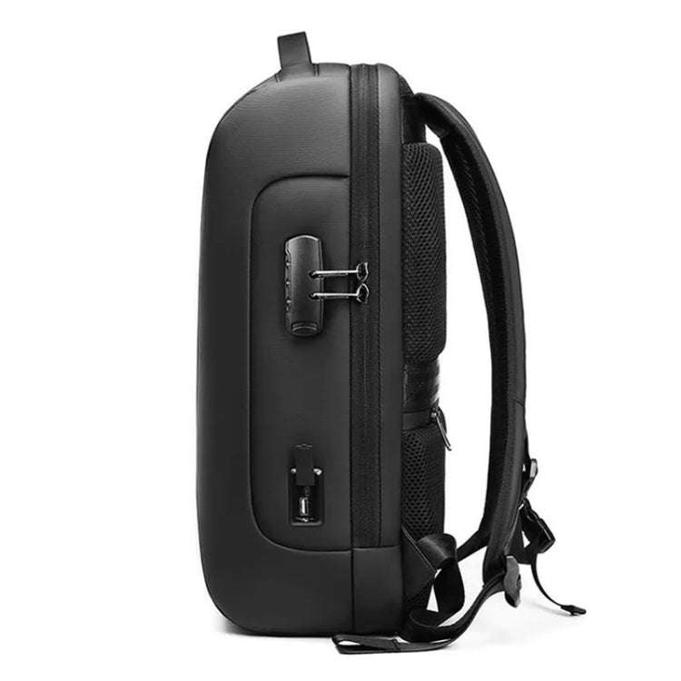 Business Large Capacity Travel Bag Multifunctional Waterproof Laptop Backpack With USB Port(Blue)