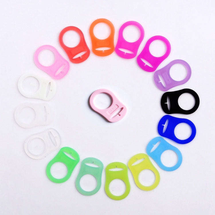 10pcs Dummy Pacifier Holder Clip Adapter Ring Button Style Pacifier Adapter(C2)