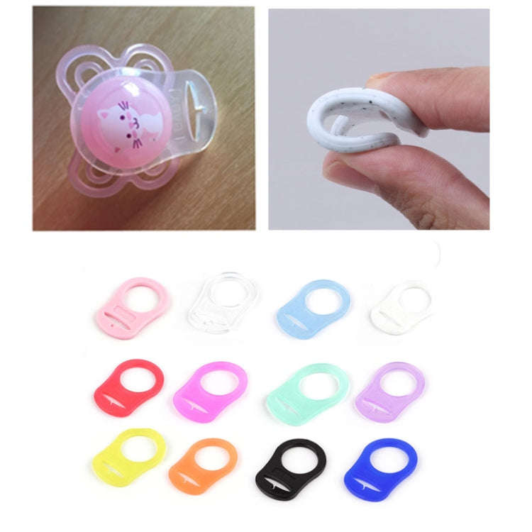 10pcs Dummy Pacifier Holder Clip Adapter Ring Button Style Pacifier Adapter(C2)