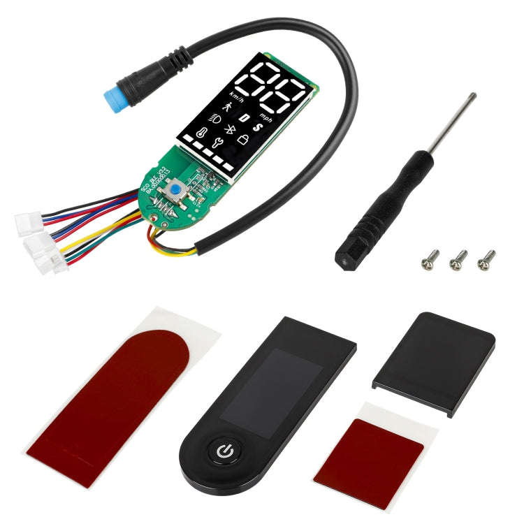 For Xiaomi Electric Scooter Pro/Pro 2/1S Four-Wire Double Brake Bluetooth Board Set, Spec: With S...