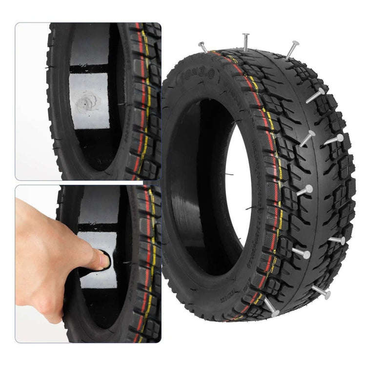 Ulip 10 x 3.0 10 Inch Electric Scooter Thickened Off-road Tubeless Tire for Dualtron Zero 10X, Ka...