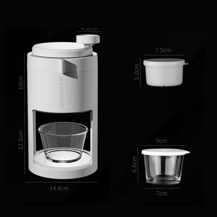Manual Ice Machine Ice Crushers Household Ice Breaking Ice Blender(White)
