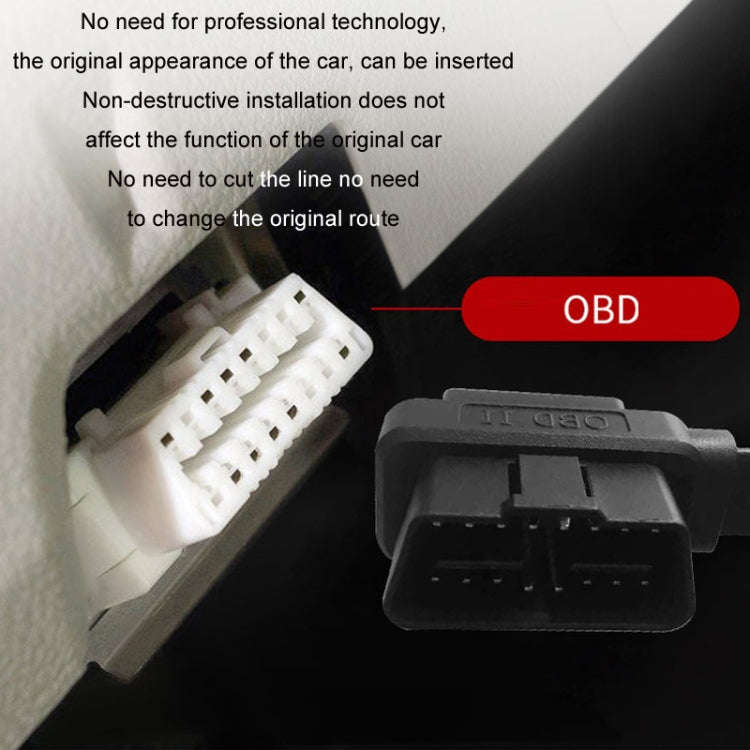 0.3m OBD2 Male to Female Tee Extension Cable OD16 16C Flat Cable