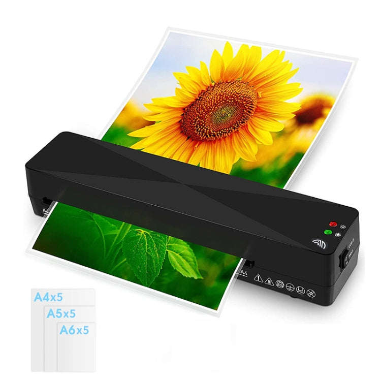 9 Inch A4 Hot Cold Laminator Machine Book Documents Laminator, Size: Set 1(220V UK Plug)