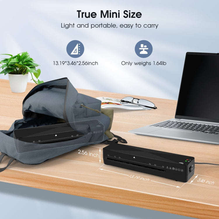 9 Inch A4 Hot Cold Laminator Machine Book Documents Laminator, Size: Only Machine(220V UK Plug)