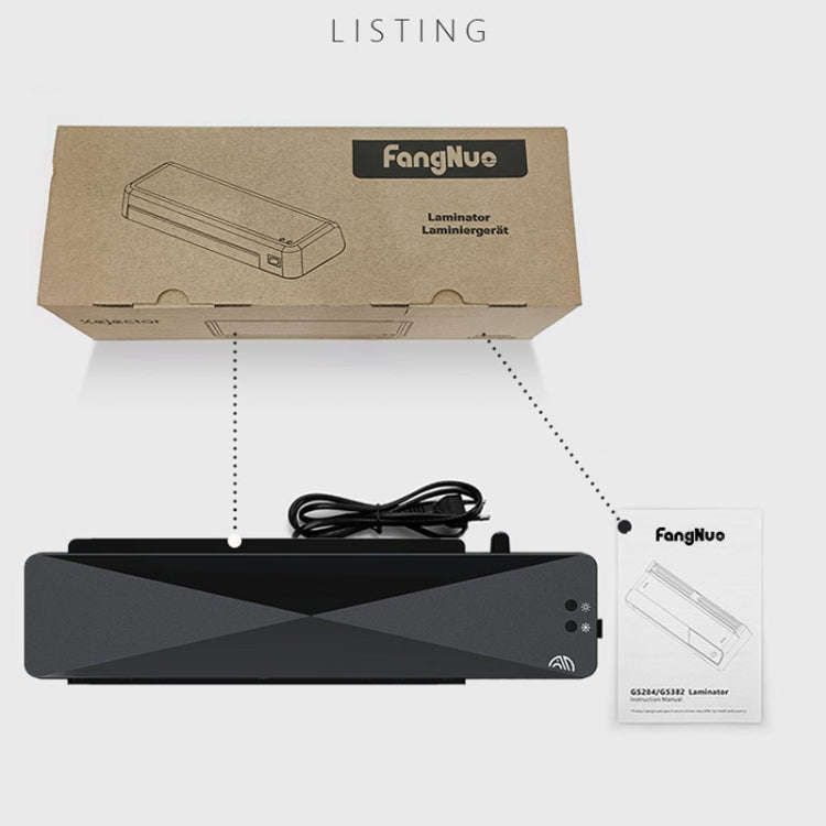 9 Inch A4 Hot Cold Laminator Machine Book Documents Laminator, Size: Only Machine(220V UK Plug)