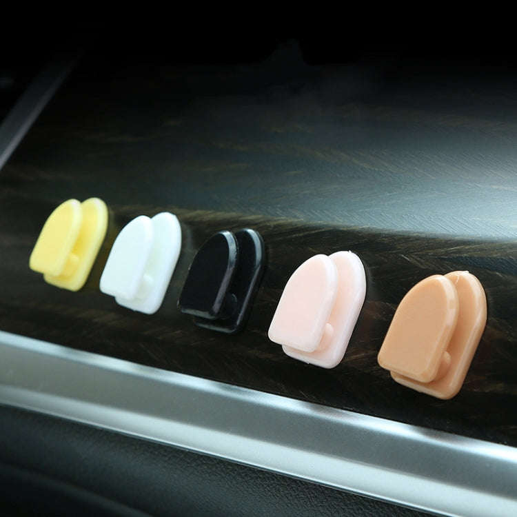 20pcs Mini Car Front Row Central Control Convenient Self-Adhesive Hook, Color: Pink