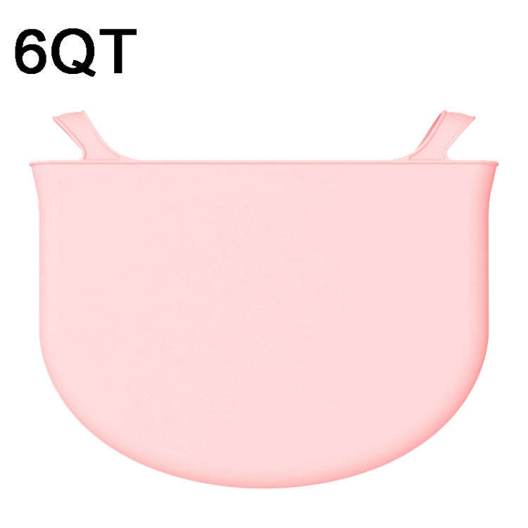 6QT Silicone Slow Cooke Liners Reusable Leakproof Crock Pot Liners(Pink)