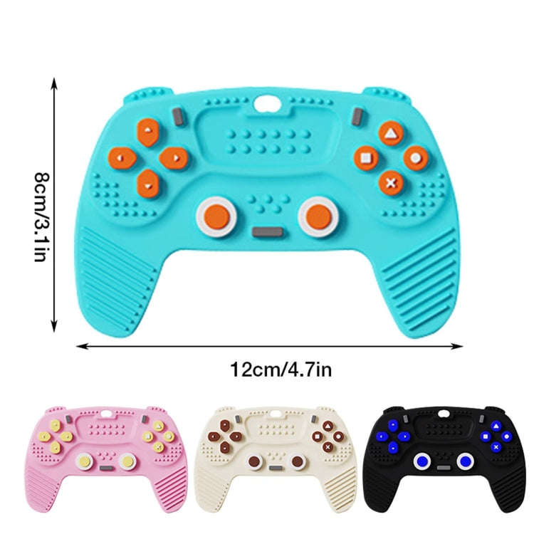 Silicone Game Pad Baby Teether Toys Chew Toy for Baby 6-12 Months(Blue)
