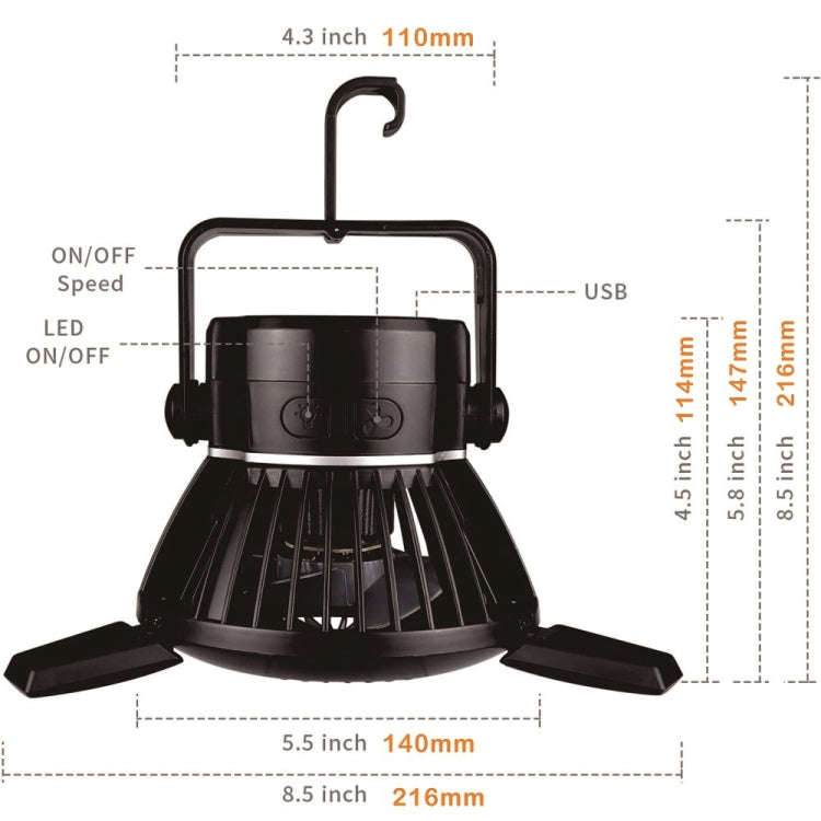 Solar Camping Lamp Fan Multifunctional LED Light Emergency Light Mosquito Repellent Lamp