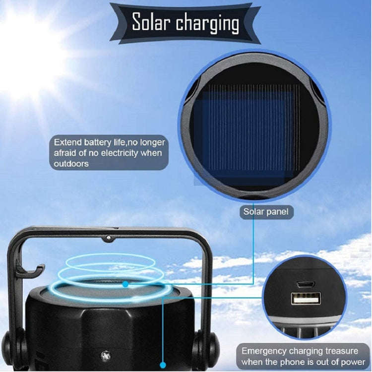 Solar Camping Lamp Fan Multifunctional LED Light Emergency Light Mosquito Repellent Lamp